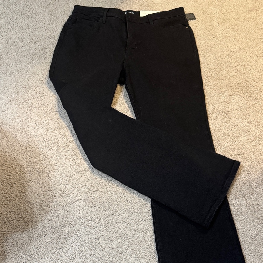 a.n.a Women's Black Boot Cut Jeans